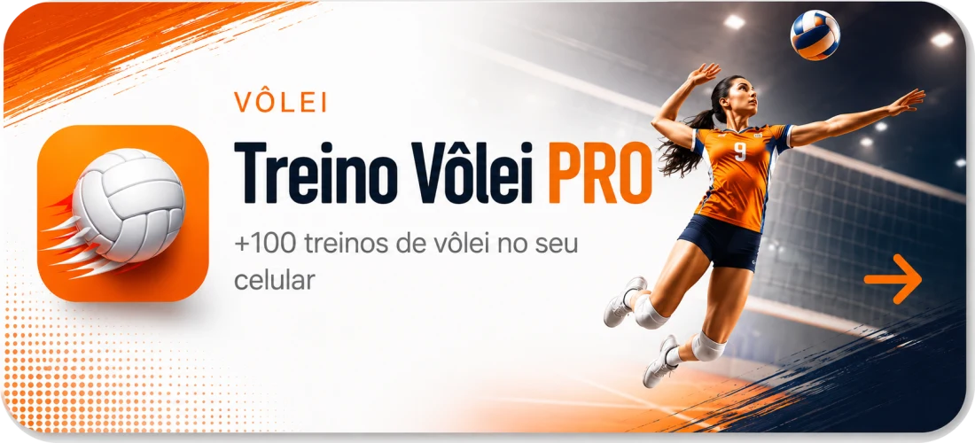 Treino Vôlei PRO — +100 treinos de vôlei no seu celular